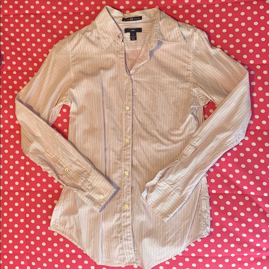 Sale Gap Fitted Ls Button Shirt